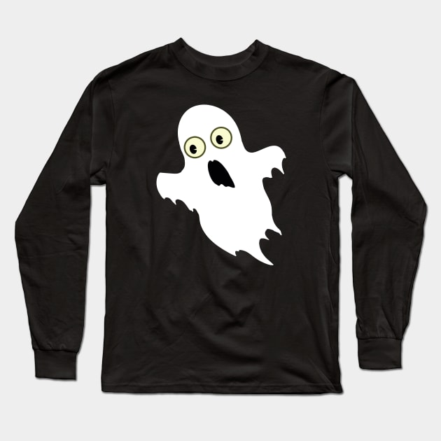 Cute ghost1 Long Sleeve T-Shirt by AtomicMadhouse